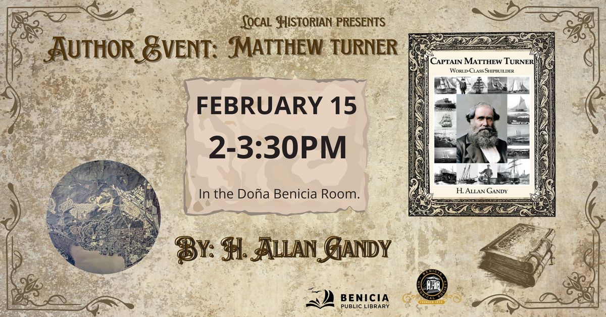 Author Event: Local Historian Presents Matthew Turner