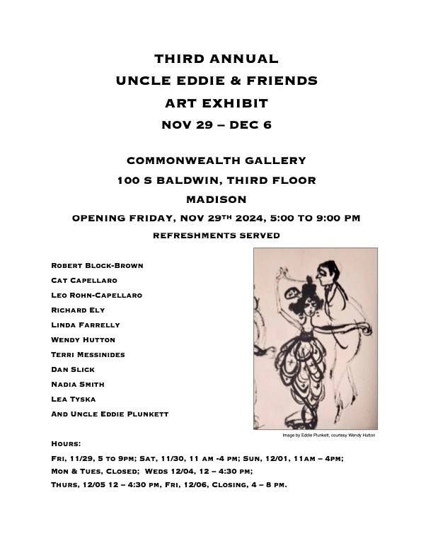 Third Annual Uncle Eddie and Friends Art Exhibit-Opening Night