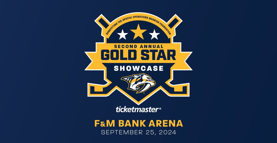 Nashville Predators Second Annual Gold Star Showcase benefiting the Special Operations Warrior Found