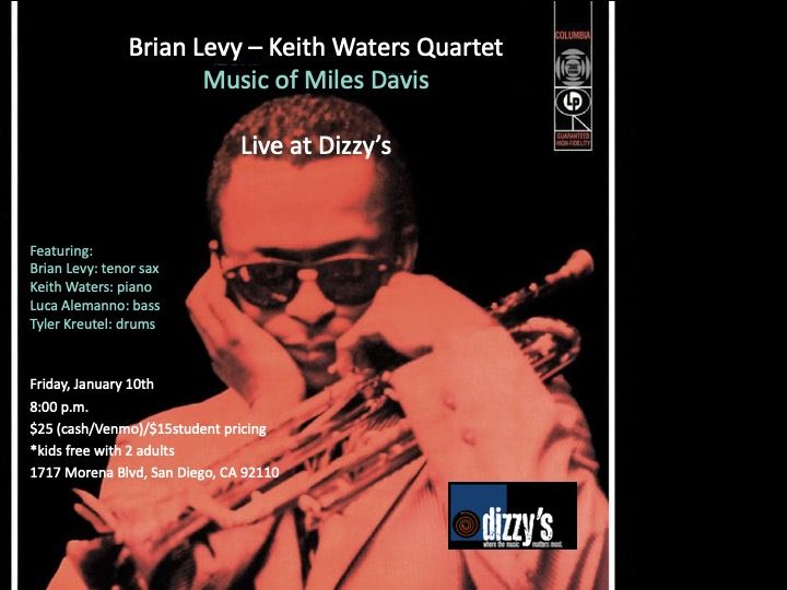 Music of Miles Davis - Brian Levy-Keith Waters Quartet