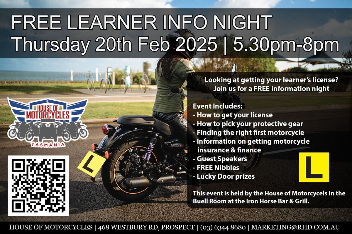 FREE Learners Info Night