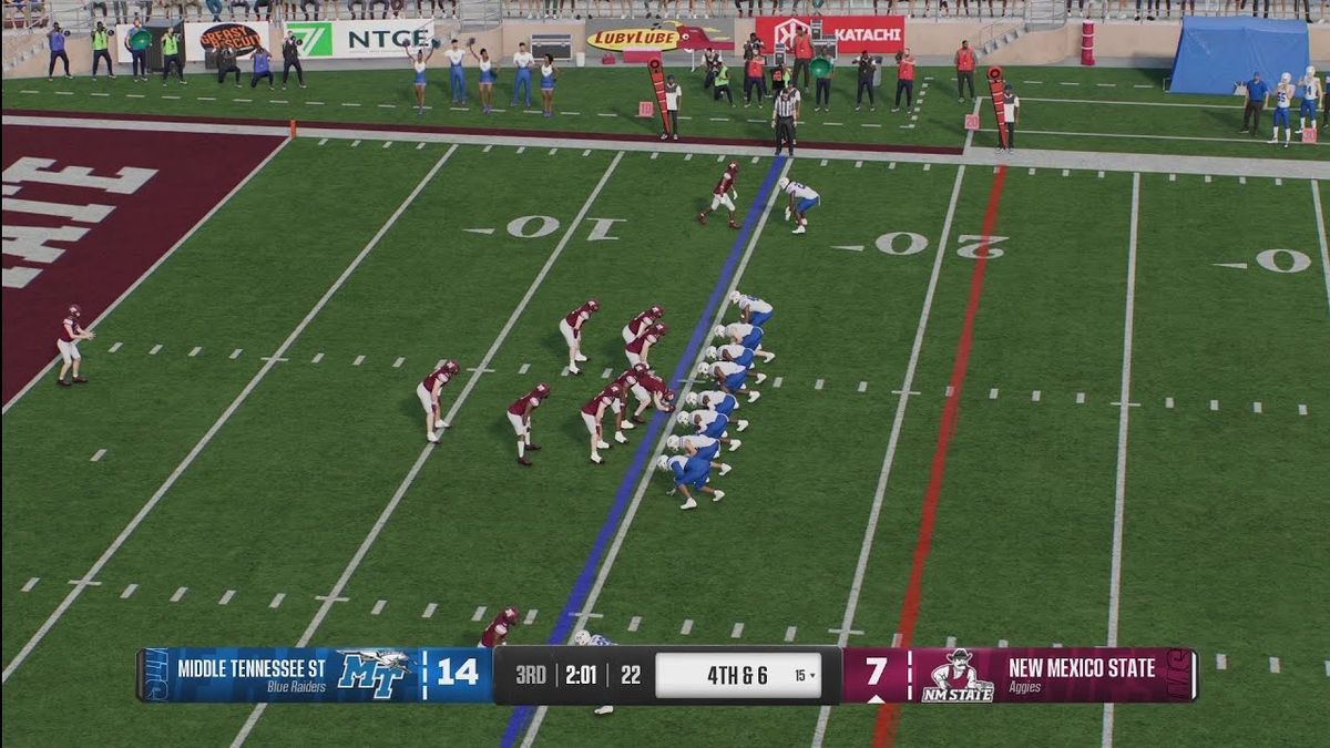 New Mexico State Aggies at Middle Tennessee State Blue Raiders Football