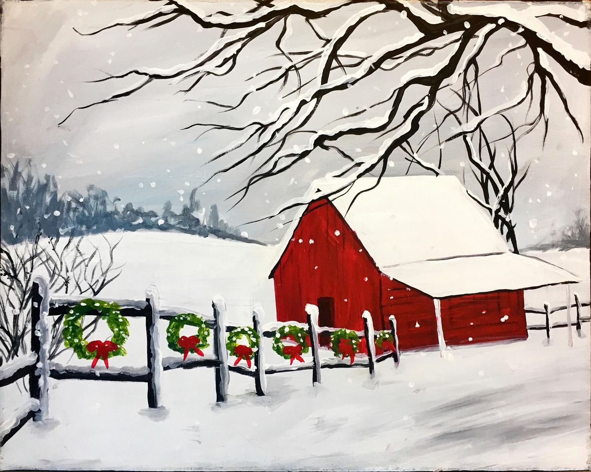 Pint & Sip at Redd Dog Tacoma - Snowy Barn!