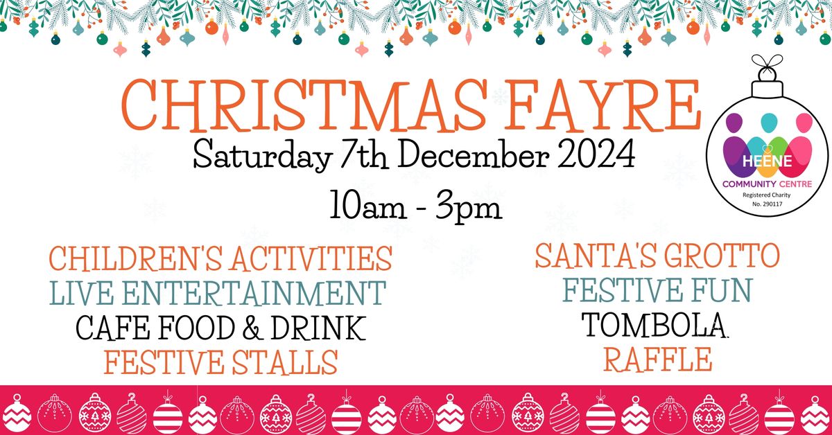 Heene Community Centre Christmas Fayre 2024