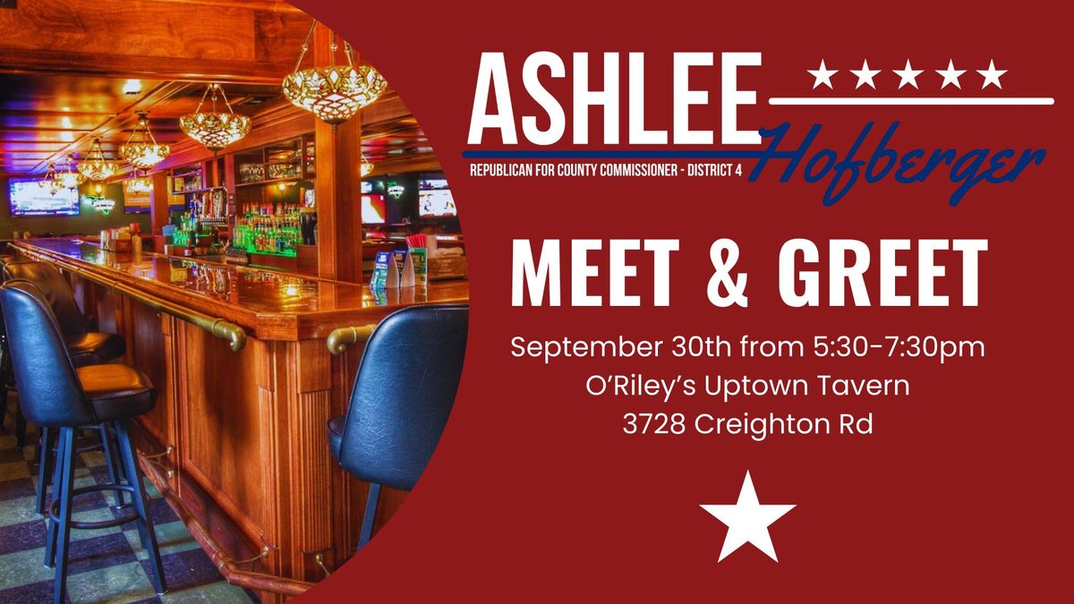 Meet & Greet at O'Riley's Uptown Tavern