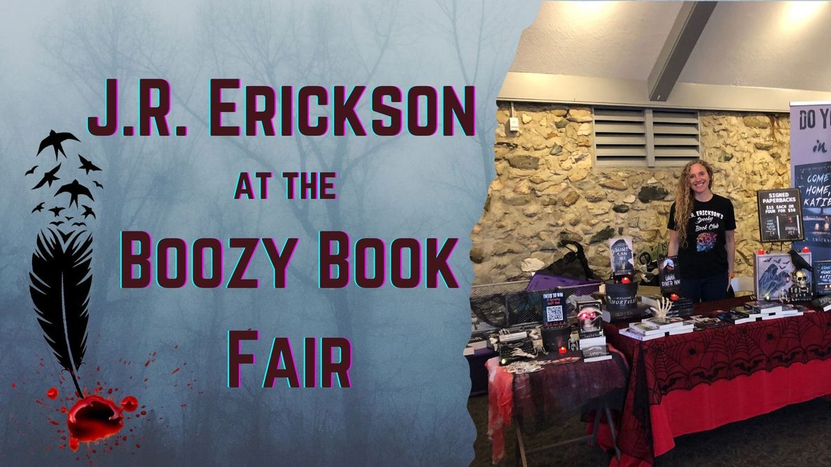 J.R. Erickson at the Boozy Book Fair