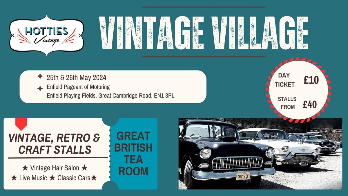 Vintage Village at the Enfield Pageant of Motoring 