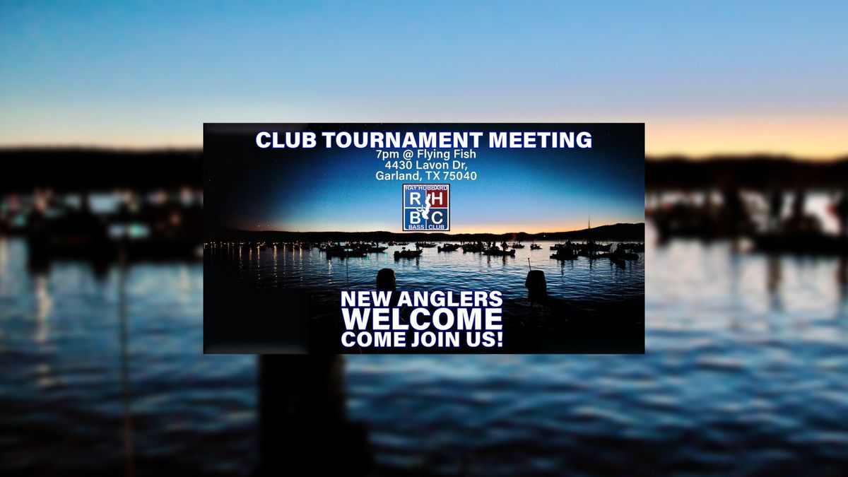 Lake O\u2019 The Pines Tournament Meeting