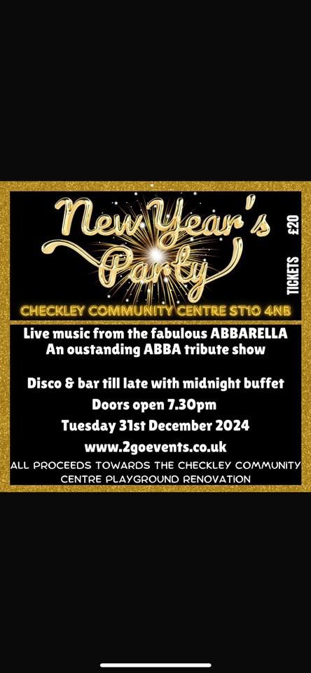 \ud83c\udf89 NYE party with live music from Abbarella