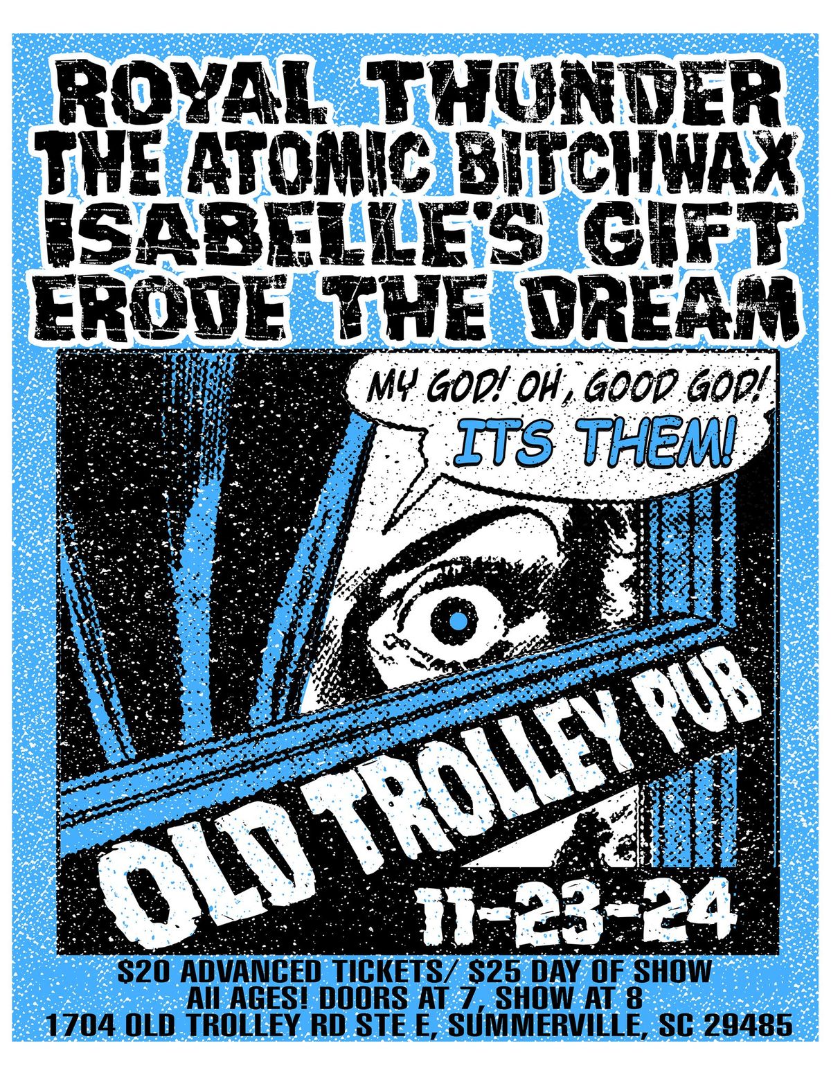 November 23rd! Royal Thunder, Atomic Bitchwax, Erode The Dream & Isabelle's Gift - Trolley Pub!