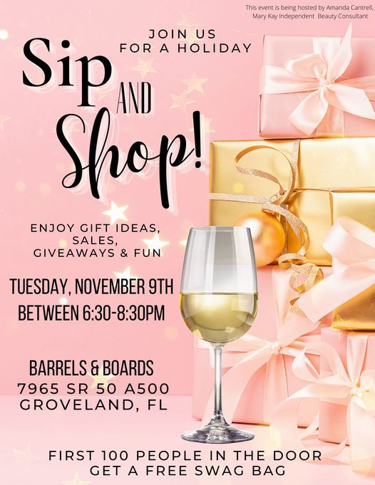 Sip and Shop!