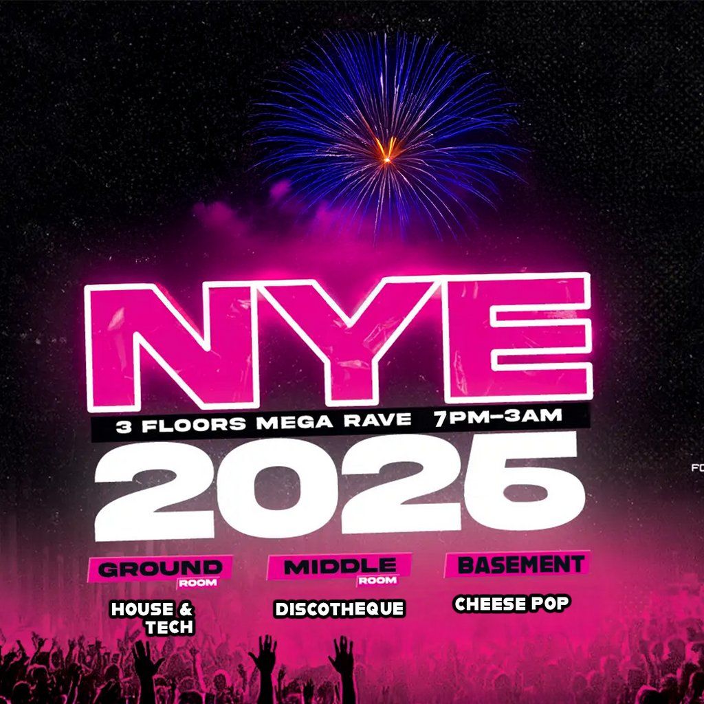 NYE MEGA RAVE | 3 floors of non-stop bangers @ Navy Bar