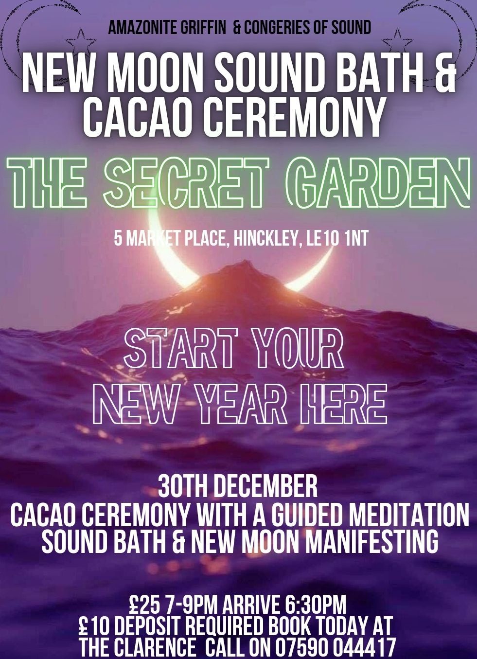 New Moon Soundbath & Cacao Ceremony @The Secret Garden 