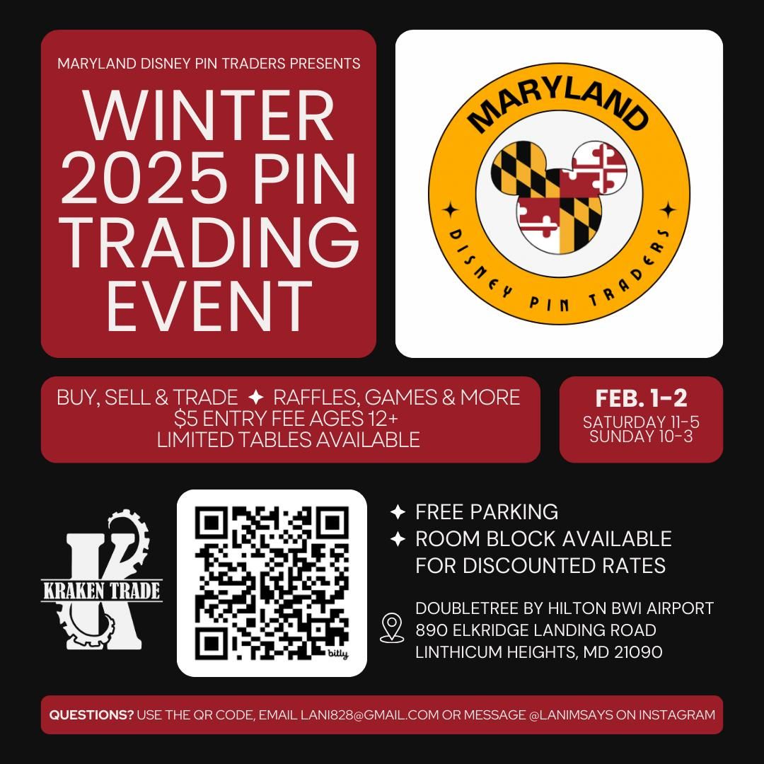 Winter Maryland Disney Pin Trading Event