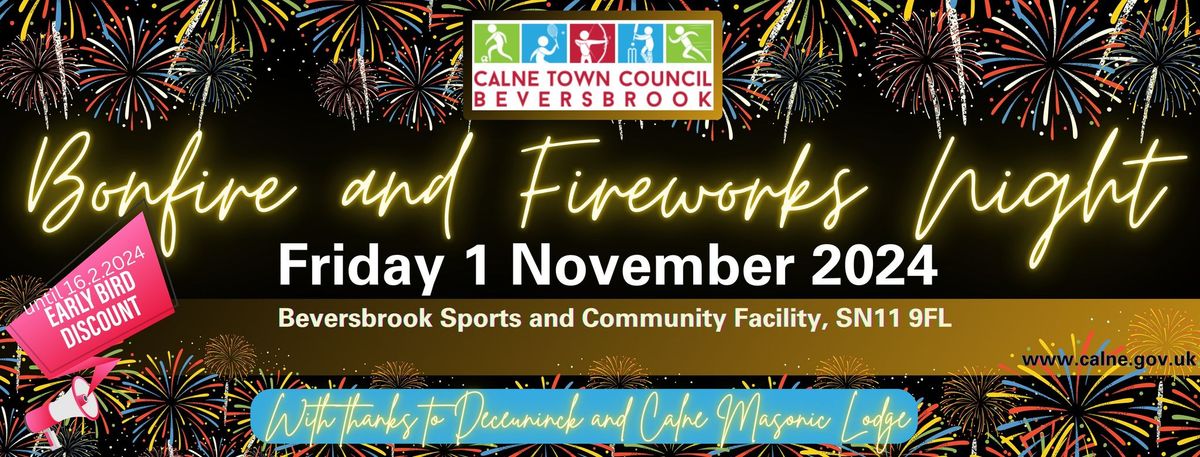 Calne Bonfire and Fireworks Night 2024