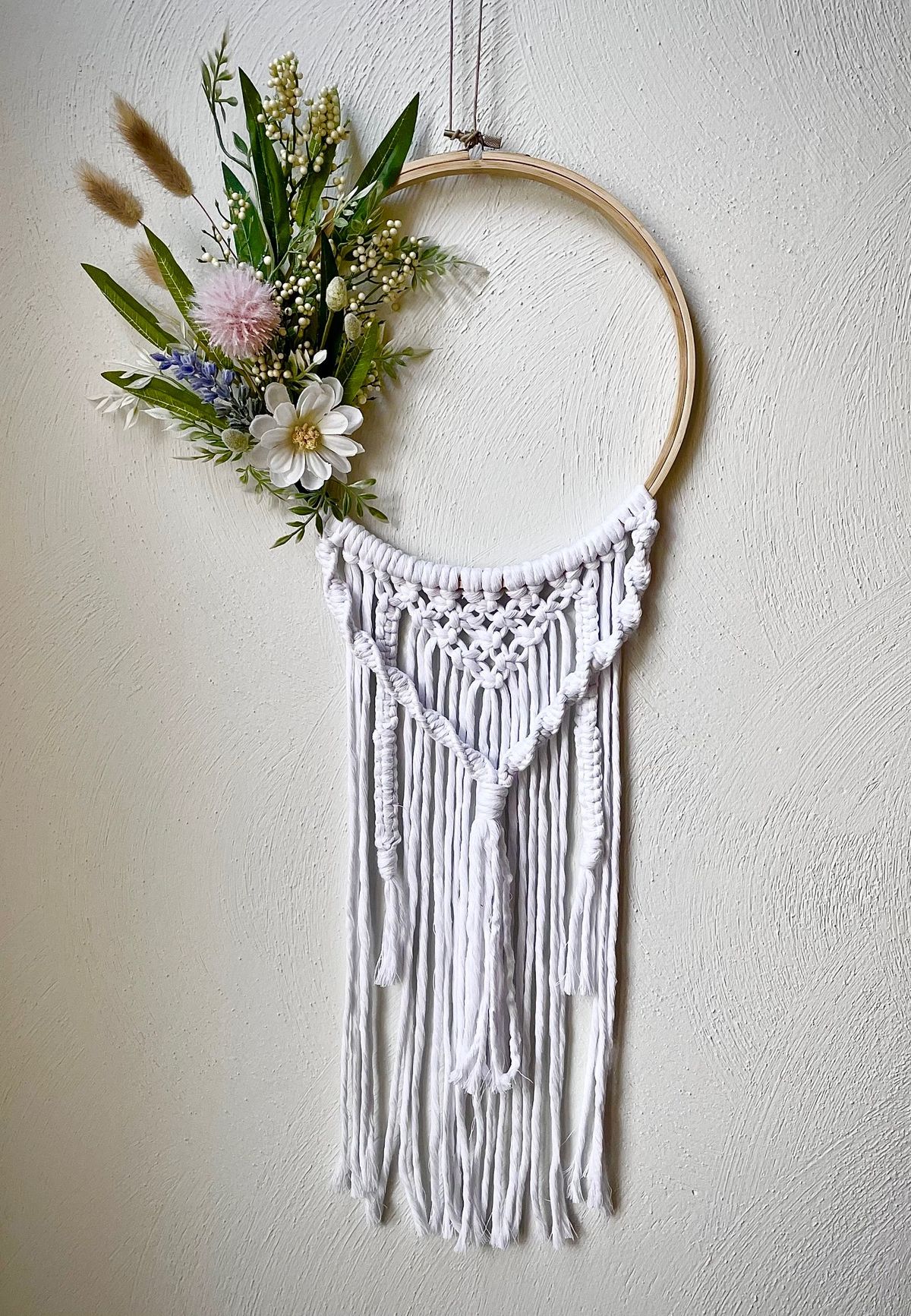 Spring Macrame Door Hanger