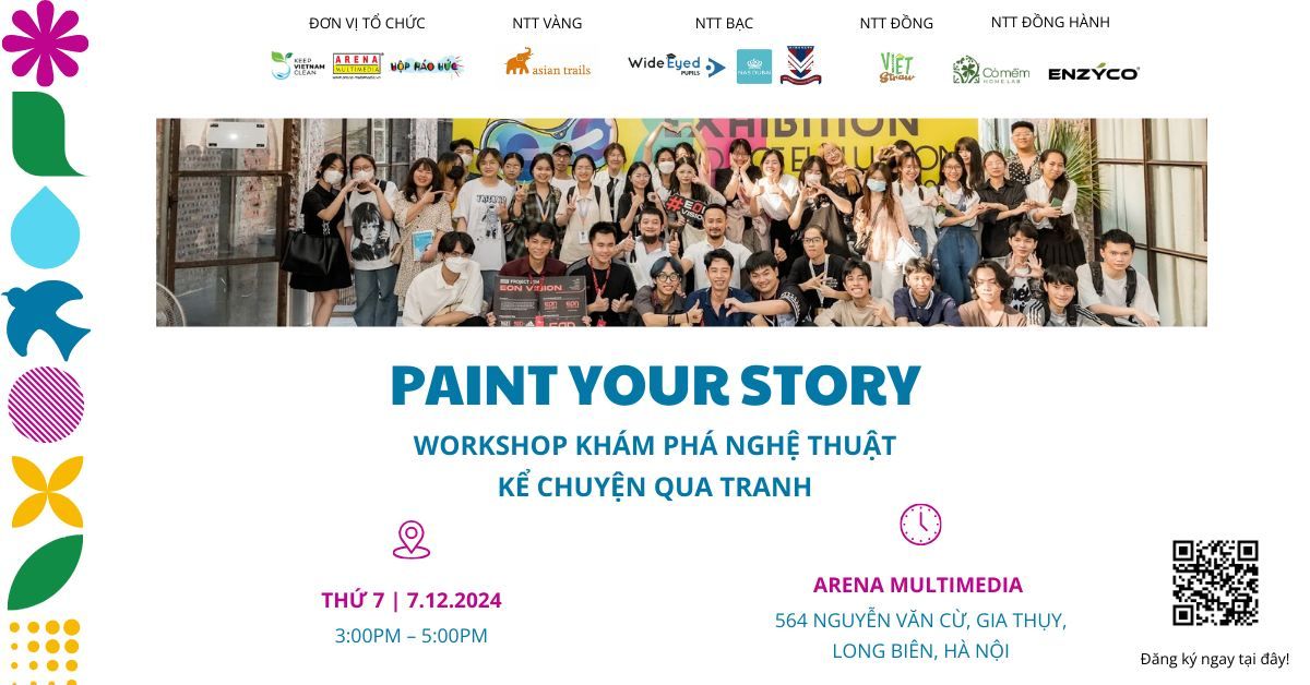 Workshop "Paint Your Story" - Workshop Kh\u00e1m ph\u00e1 ngh\u1ec7 thu\u1eadt k\u1ec3 chuy\u1ec7n qua tranh