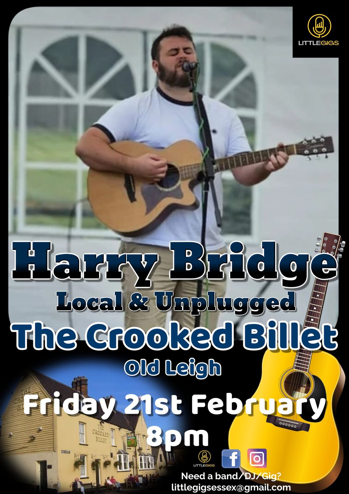 Harry Bridge - Solo & Unplugged at The Crooked Billet, Old Leigh \ud83e\udd73