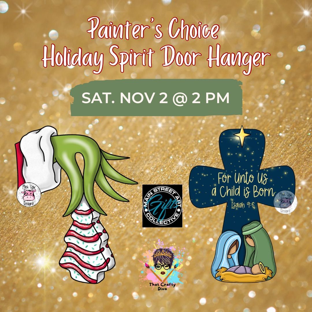 Painter\u2019s Choice Holiday Spirit Door Hanger Class