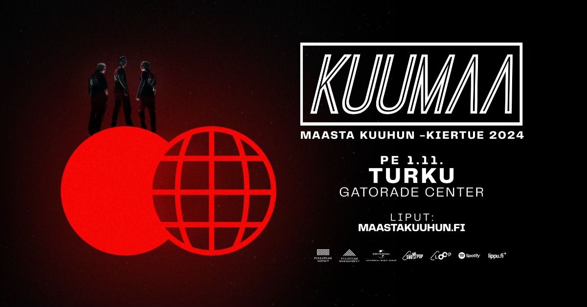 KUUMAA: Maasta kuuhun -kiertue \/ TURKU, Gatorade Center 