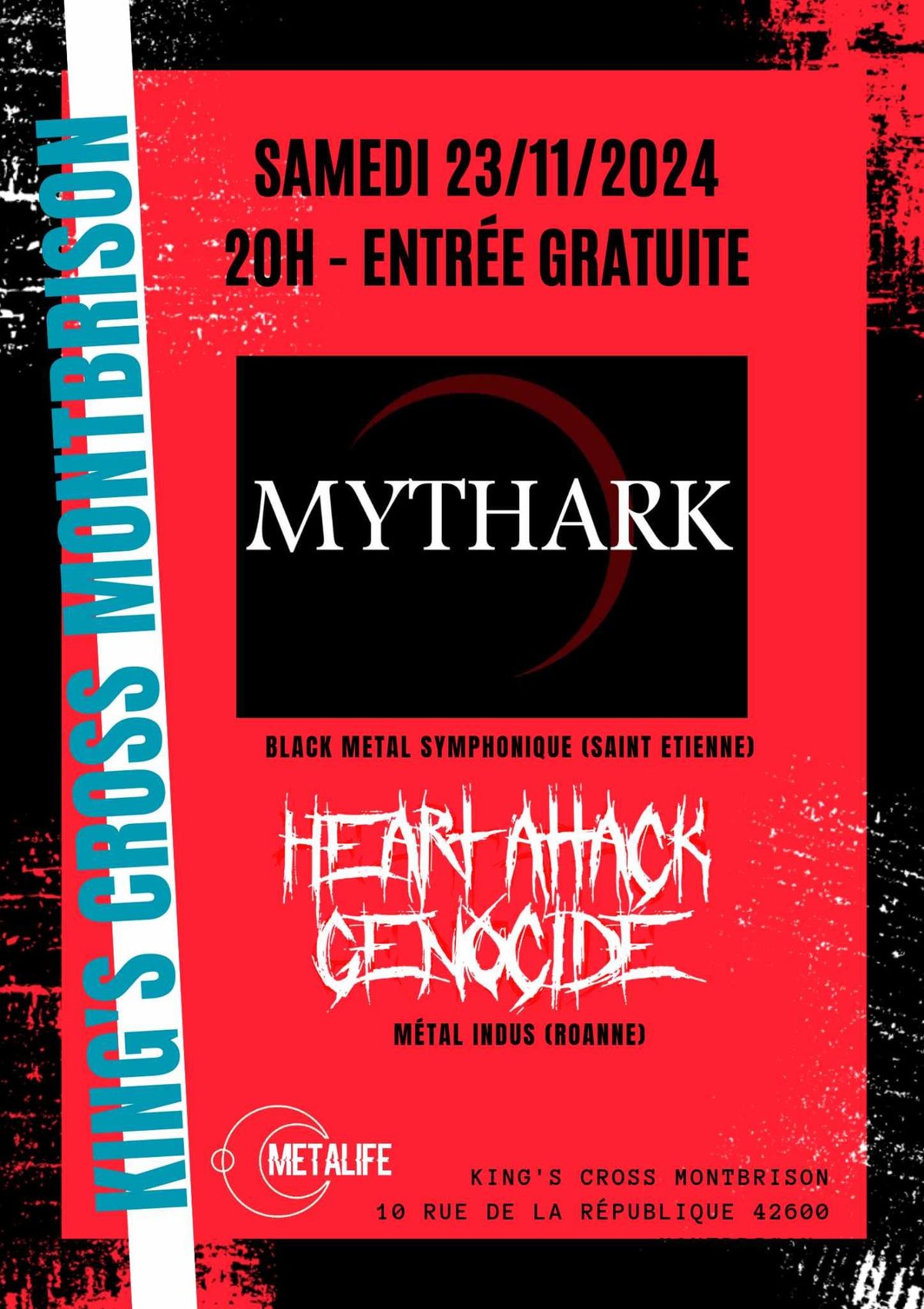 Concert Mythark et Heart Attack Genocide 