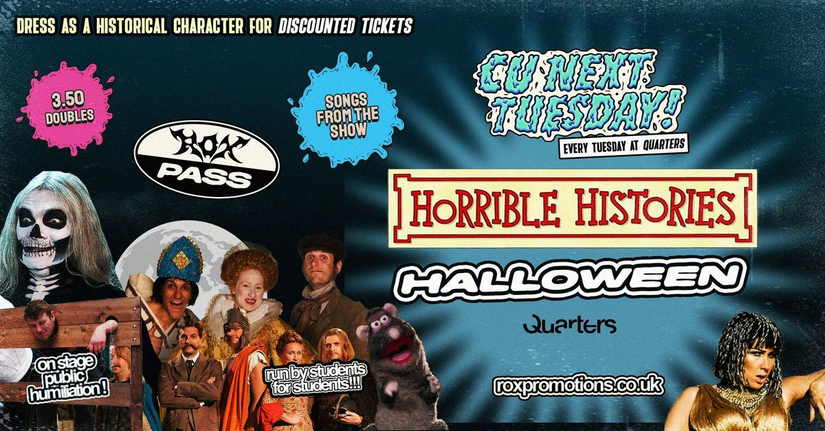 CU NEXT TUESDAY | HORRIBLE HISTORIES HALLOWEEN \ud83d\udcda\ud83c\udf83 | 26\/09\/2025