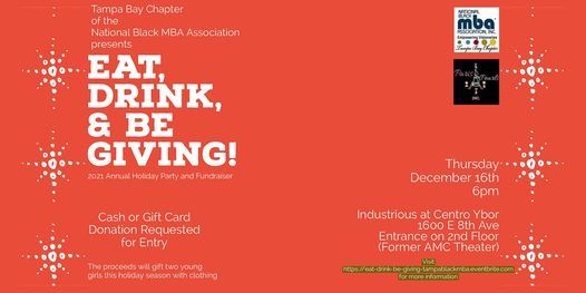 Eat, Drink, and Be Giving: 2021 Annual Holiday Party and Fundraiser