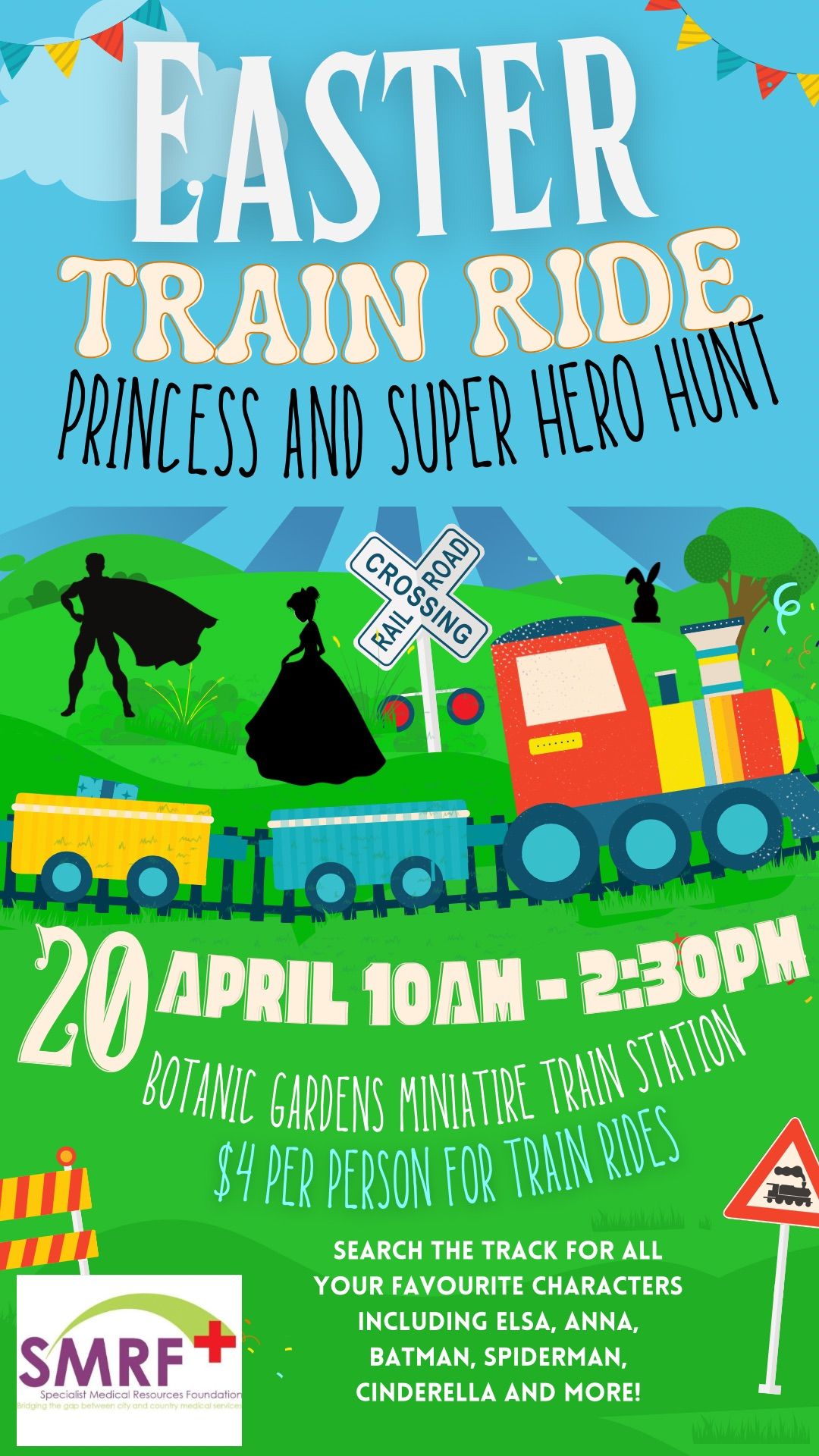 Easter Sunday Train Ride Princess & Superhero Hunt \ud83e\uddb9\ud83c\udffb\ud83e\udddc\ud83c\udffb\u200d\u2640\ufe0f\ud83e\uddb8\ud83c\udffc\u200d\u2640\ufe0f