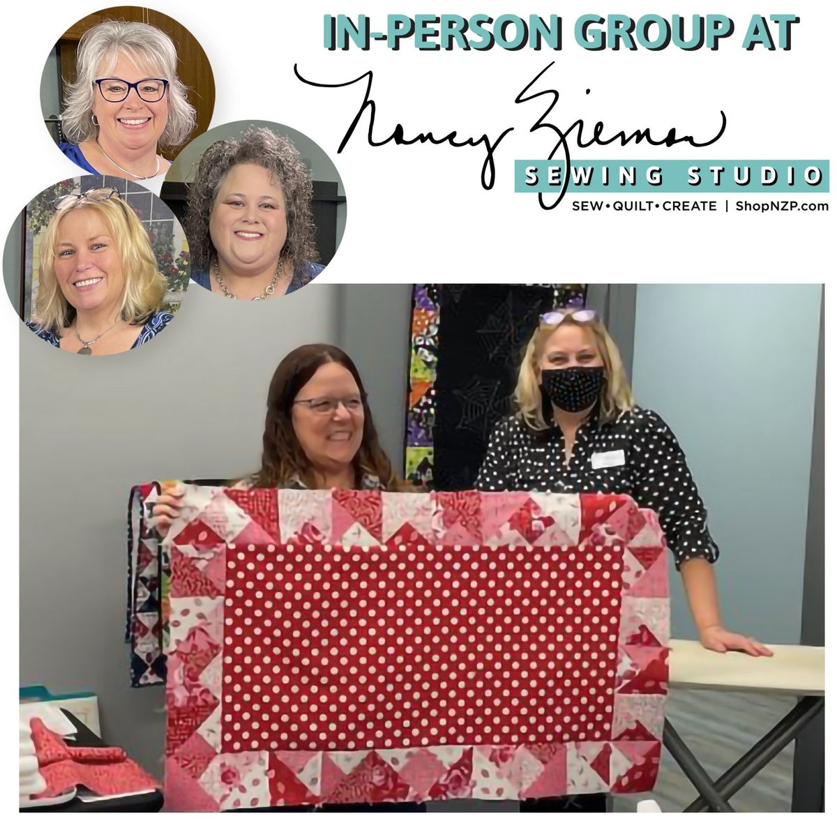 Quilting Group at the Nancy Zieman Sewing Studio & Quilt Shop in Beaver Dam WI