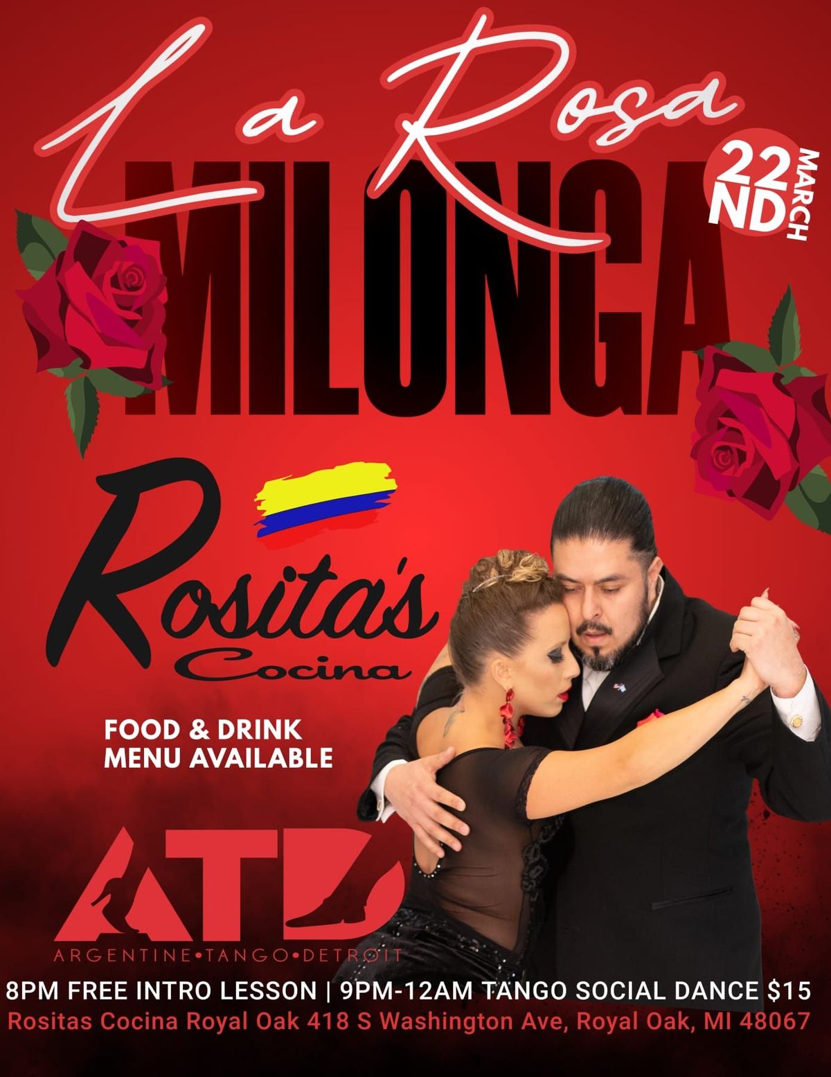 La Rosa Milonga\ud83c\udf39Tango Experience in Royal Oak