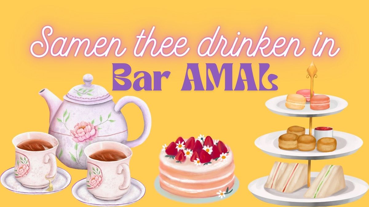 Samen ontbijt en Thee\/coffee drinken in Bar AMAL