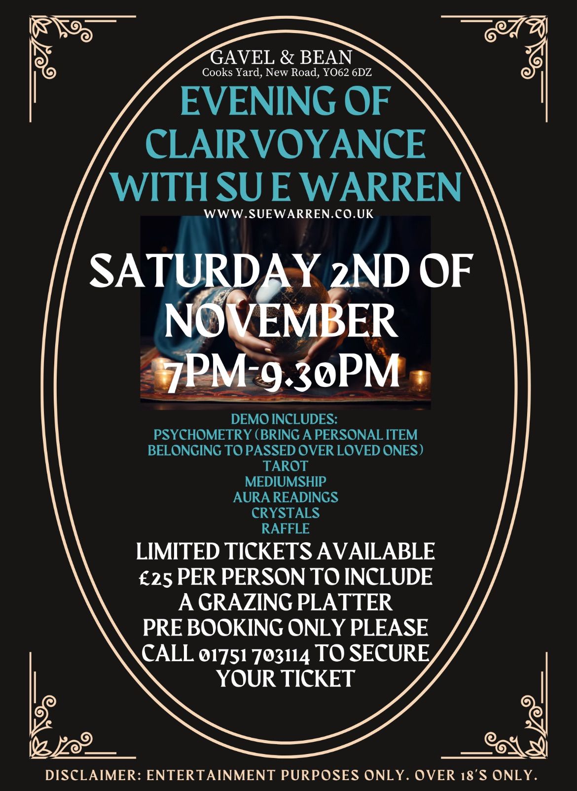 Clairvoyance Evening with Sue Warren