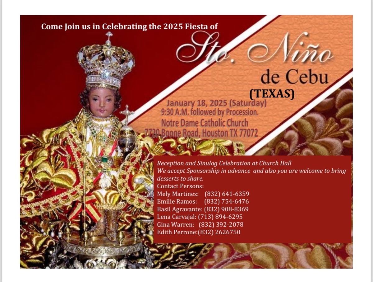 Feast of Se\u00f1or Sto. Ni\u00f1o - Sinulog 2025 - Houston TX