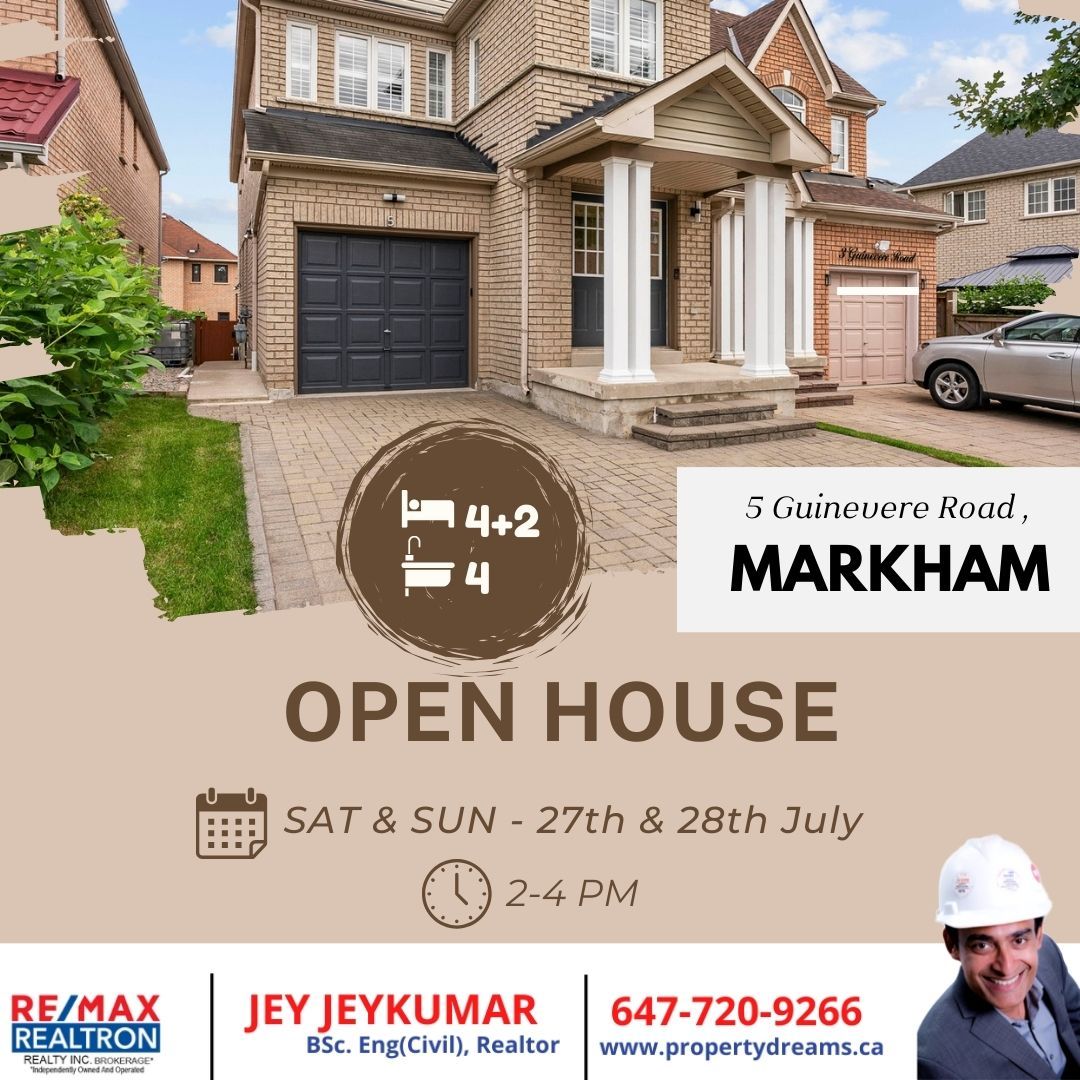 OPEN HOUSE - 5 Guinevere Road , Markham