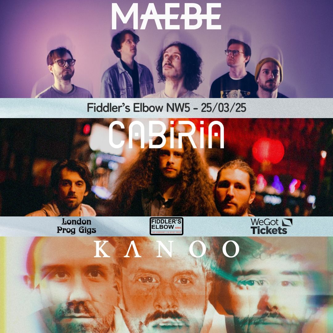 MAEBE + CABIRIA + KANOO : instrumental progressive post-rock triple-header