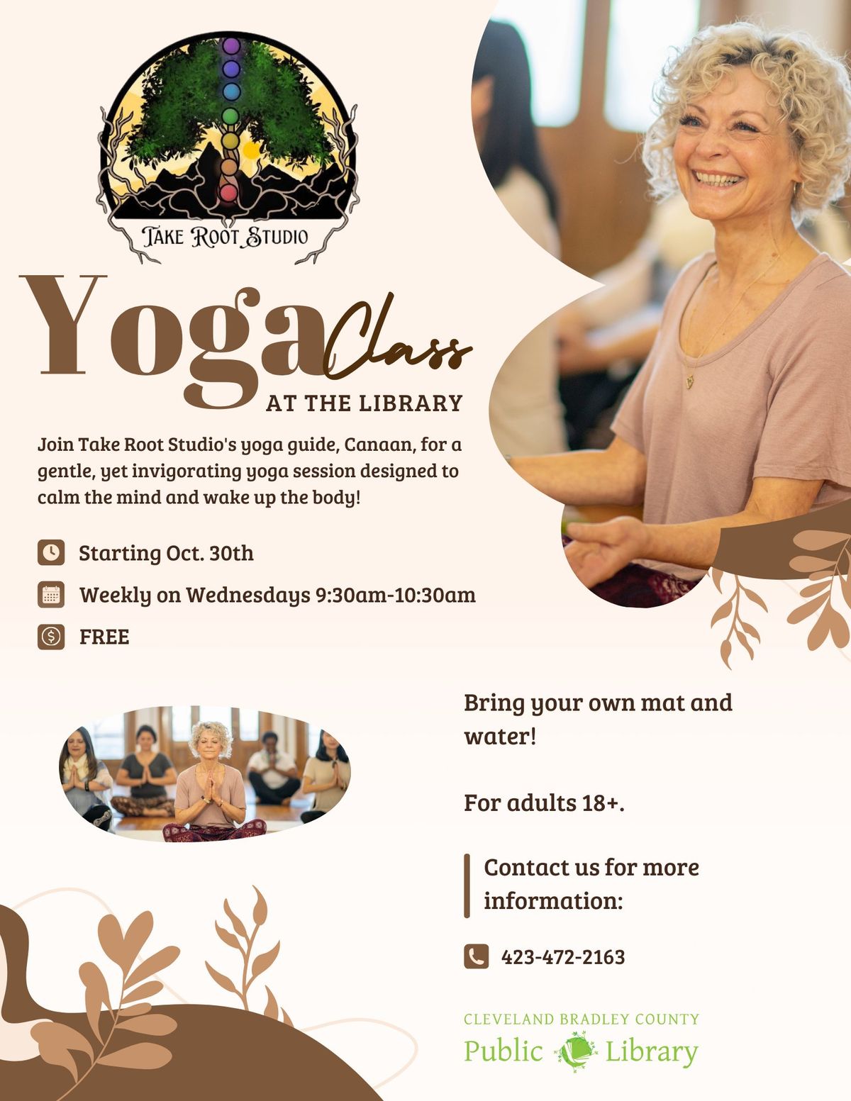 Yoga at the Library with Take Root Studio