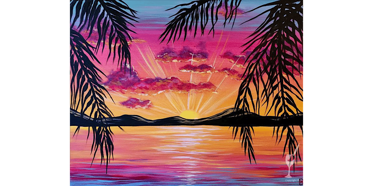 Bright Tropical Summer Escape - Paint and Sip in Denver | Classpop!\u2122