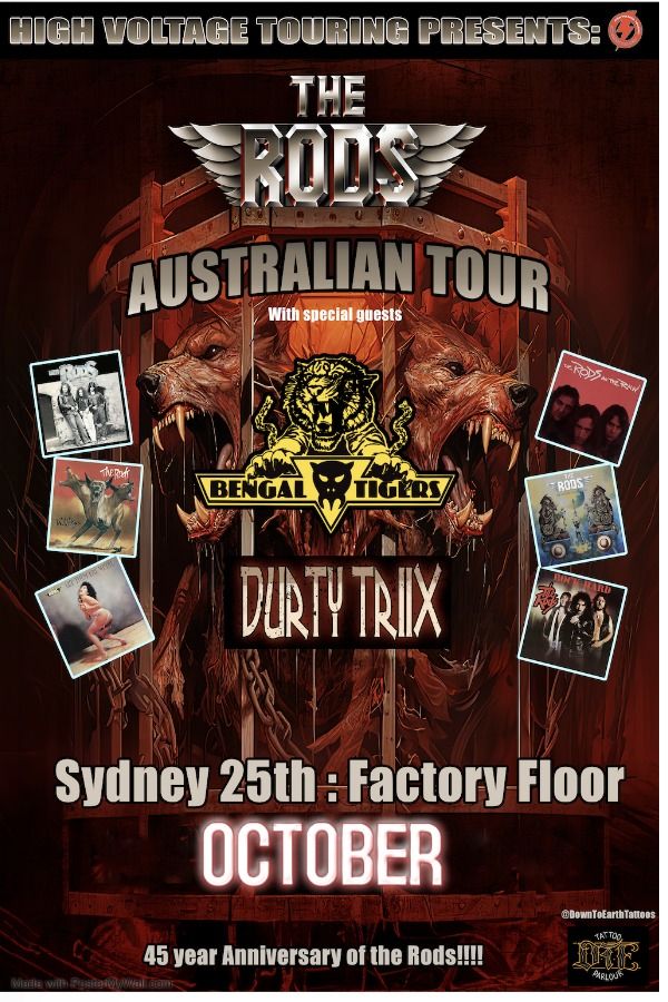 THE RODS SYDNEY!!!! 45TH ANNIVESSARY 