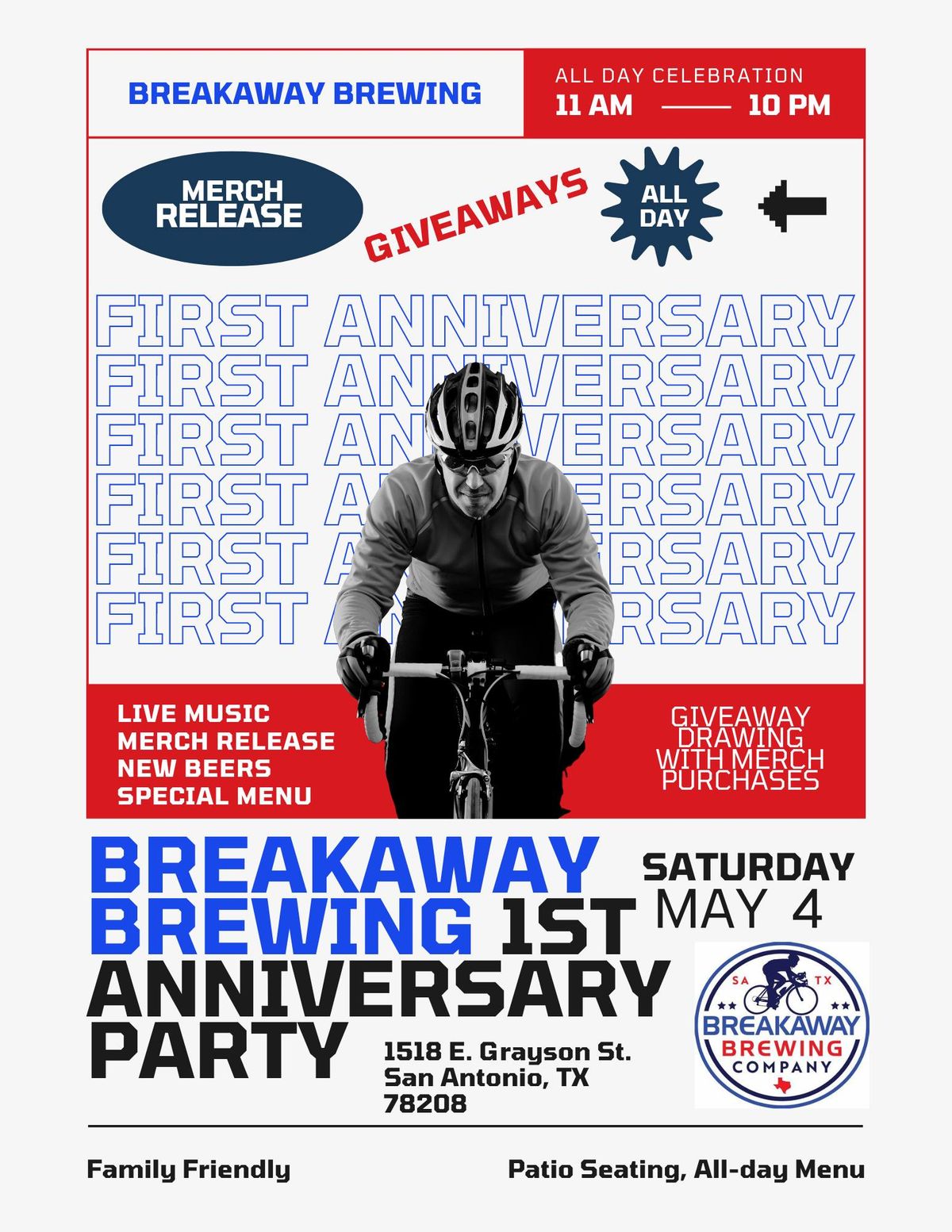 FIRST ANNIVERSARY PARTY - Breakaway Brewing Co.