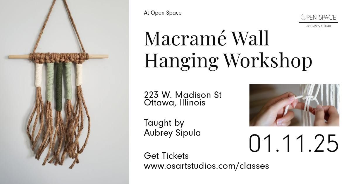 Macram\u00e9 Wall Hanging Workshop