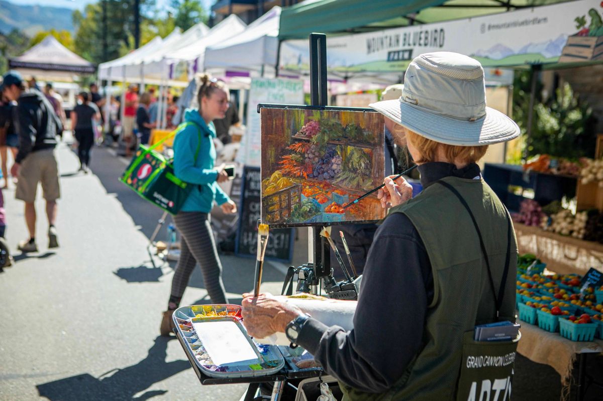 Plein Air 2024: Quick Draw at the Farmer\u2019s Market