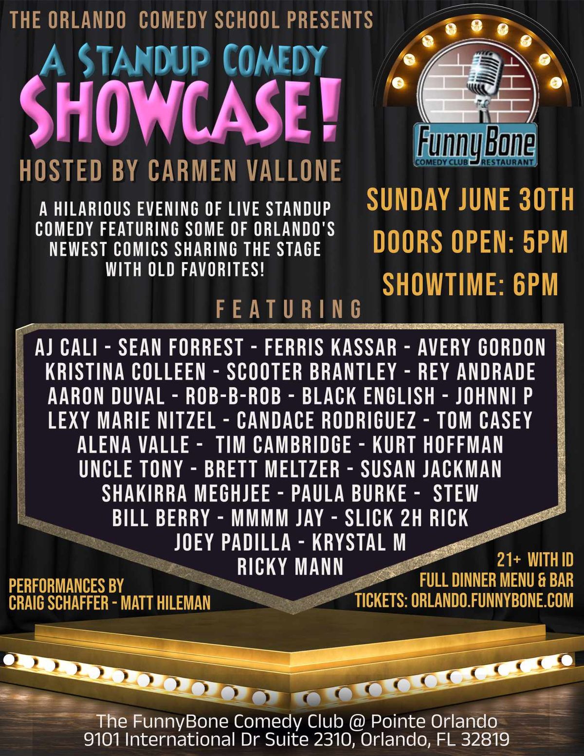 Stand-Up Comedy Class Graduation Show! (June 30th)