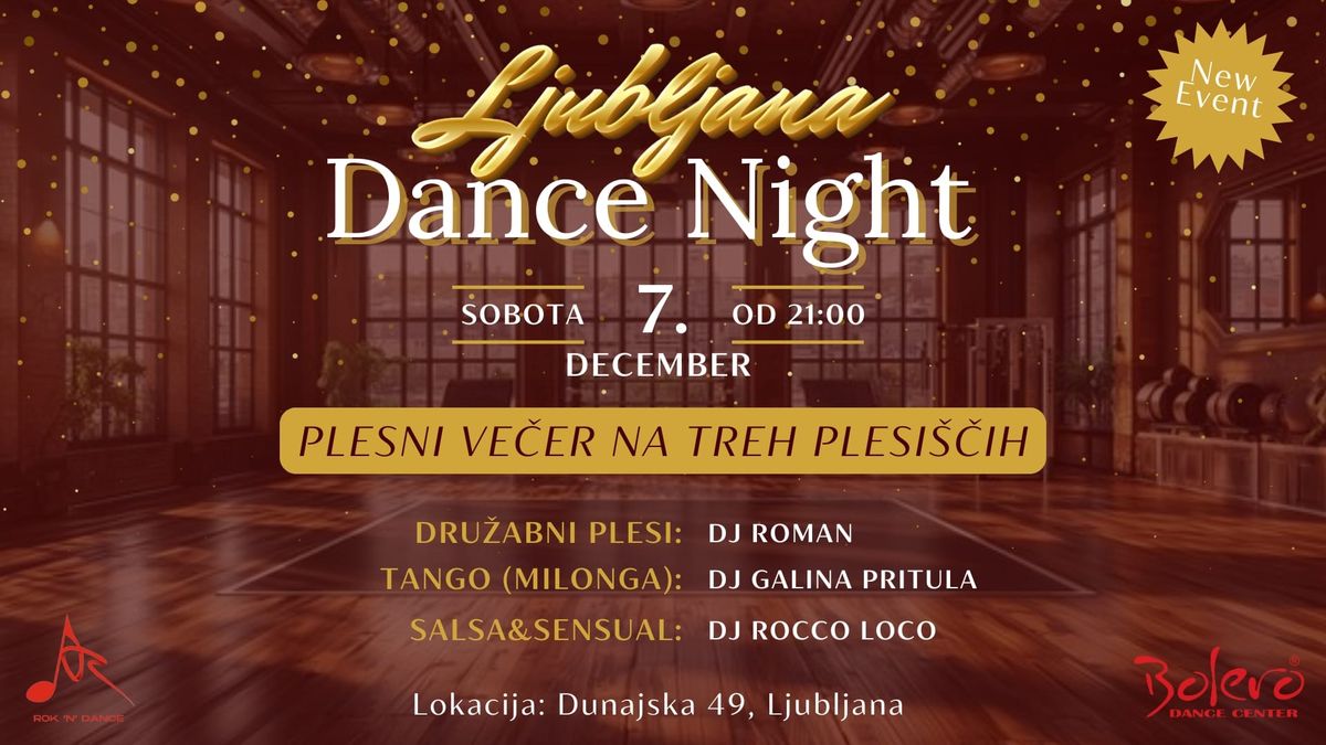 LJUBLJANA Dance Night - 7. december