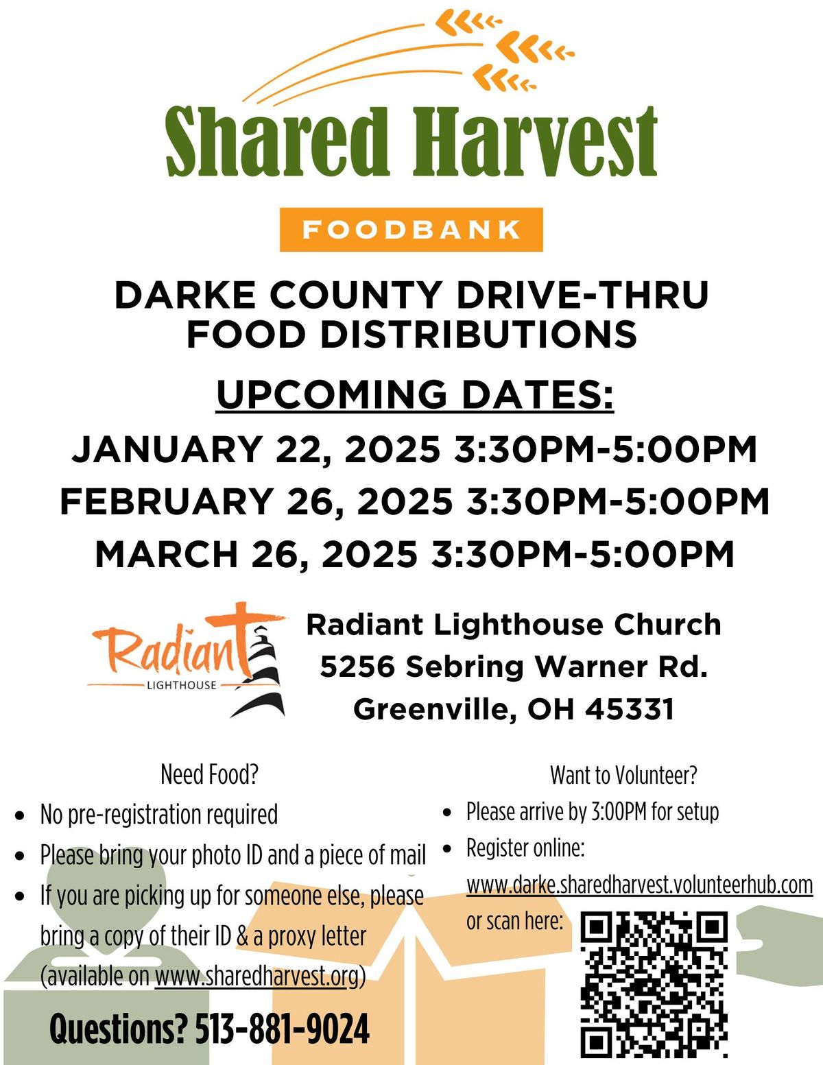 Darke County Drive-Thru Food Distribution