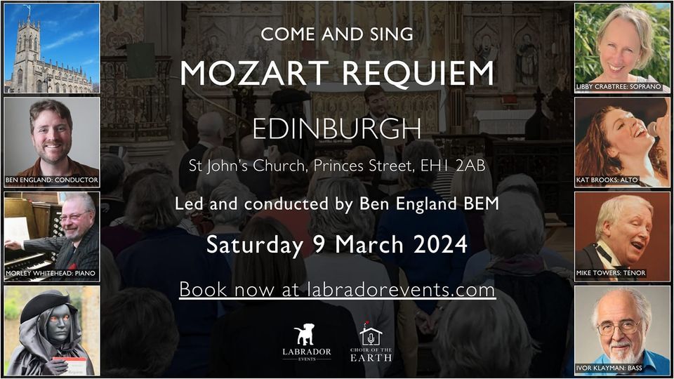 Come and sing Mozart Requiem - EDINBURGH