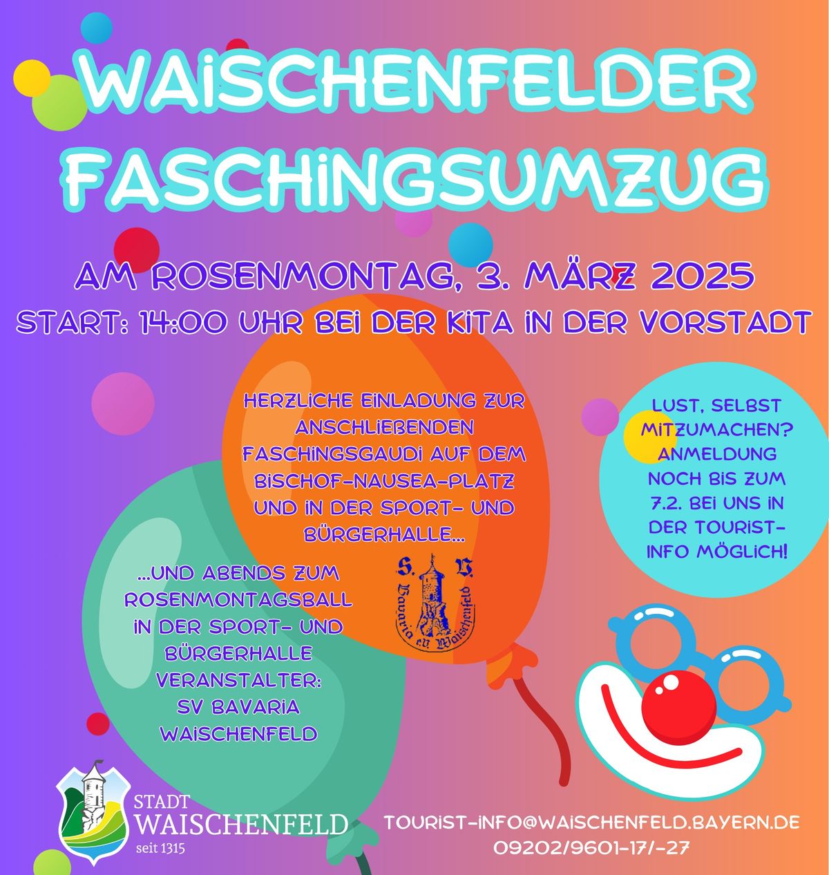 Waischenfelder Faschingsumzug am Rosenmontag