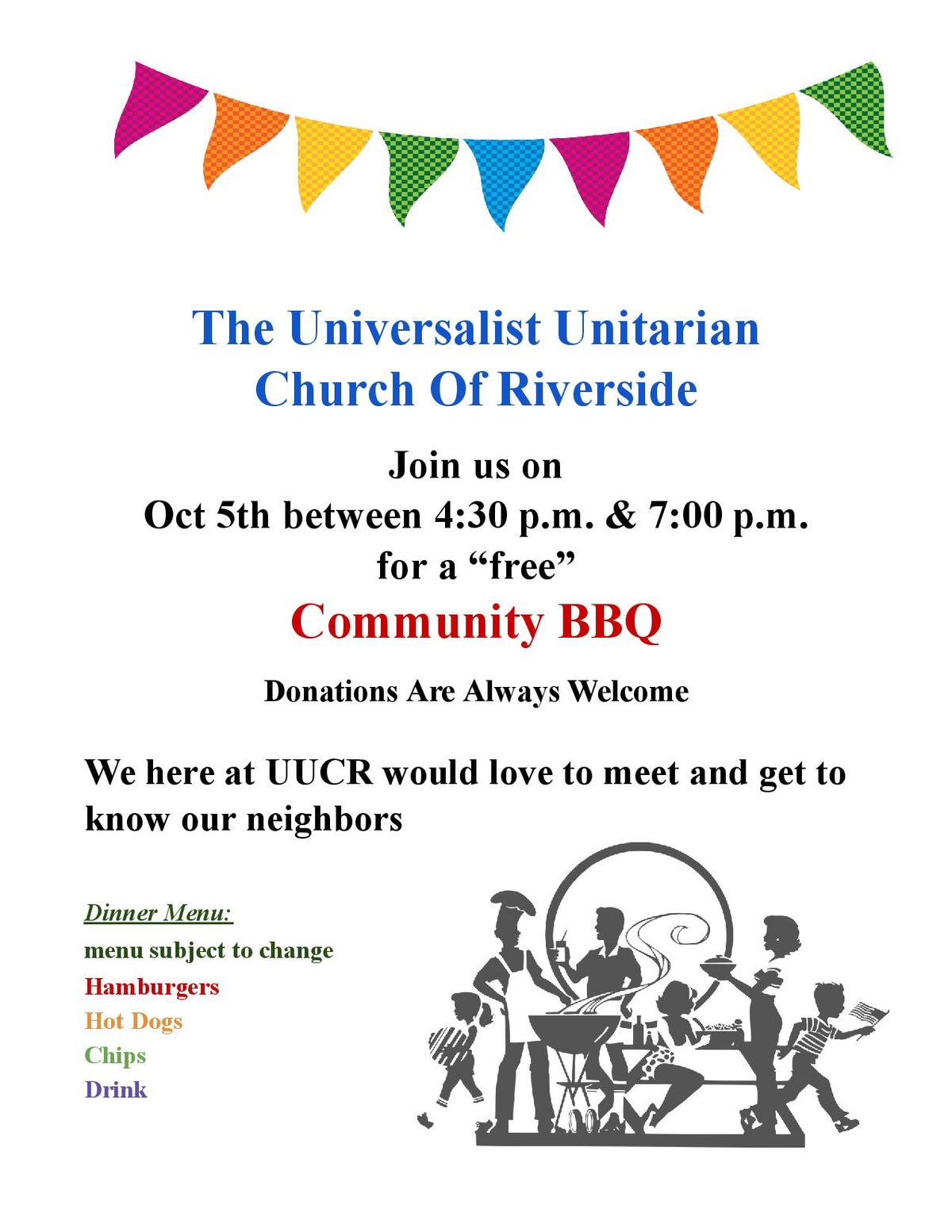 Free Community BBQ