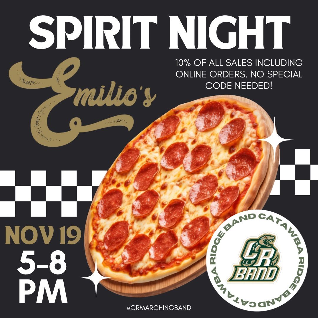 Spirit Night at Emilio's Pizza Kitchen