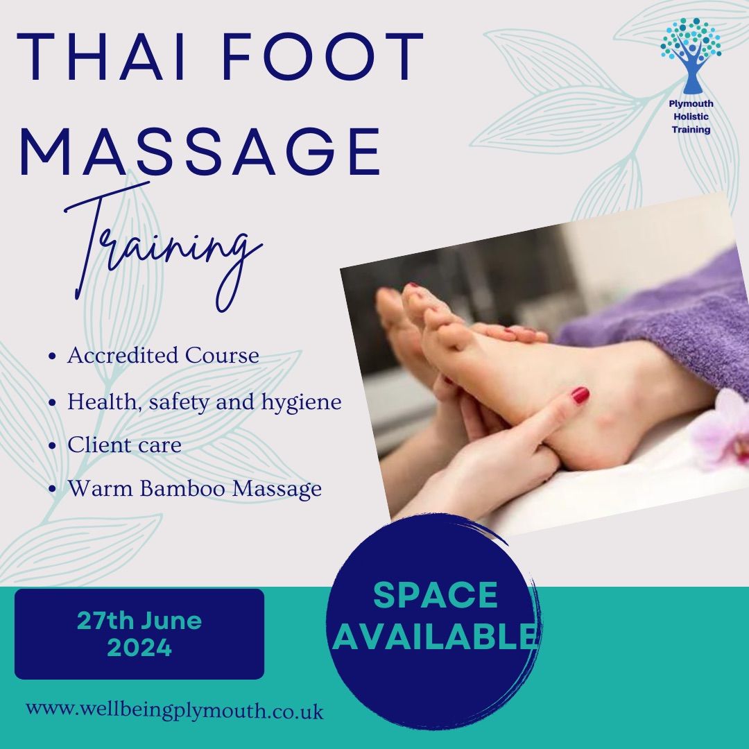 1 day accredited course - Thai Foot Massage 
