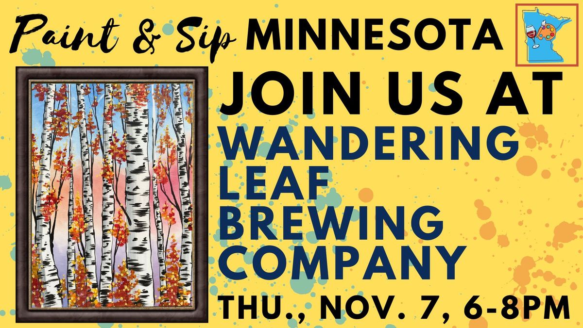 November 7 Paint & Sip at Wandering Leaf Brewing Co.